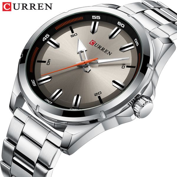 curren men's watches stainless steel simple quartz wrist watch military army clock male, Slivery;brown
curren men's watches stainless steel simple quartz wrist watch military army clock male, Slivery;brown