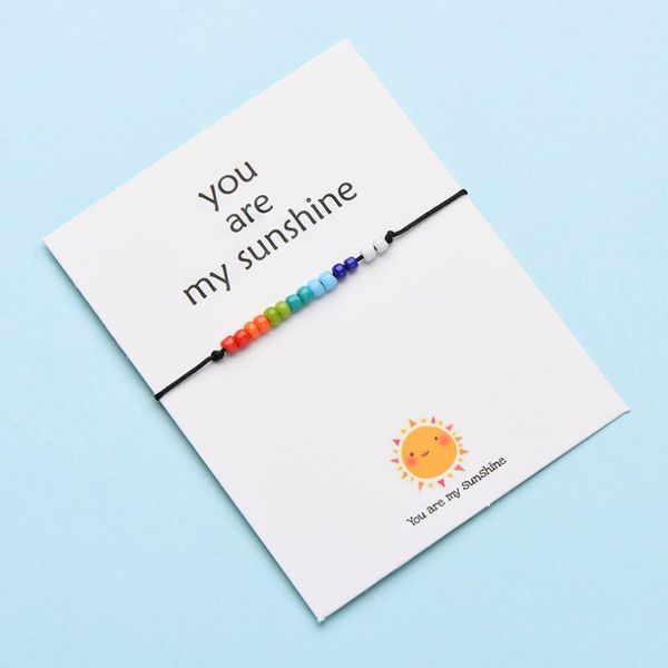 iyoe you are my sunshine rainbow mini beads bracelets for women men kids customize gift black rope friendship bracelet family, Golden;silver
iyoe you are my sunshine rainbow mini beads bracelets for women men kids customize gift black rope friendship bracelet family, Golden;silver