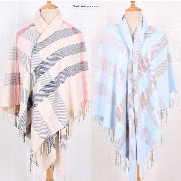 imitation warm square cashmere scarf new thickened plaid square scarf men's and women's fashion warm shawl scenic spot, Blue;gray
imitation warm square cashmere scarf new thickened plaid square scarf men's and women's fashion warm shawl scenic spot, Blue;gray