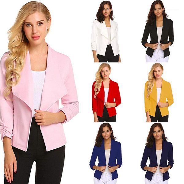 neck solid color printed urban leisure style blazers womens 2020 luxury designer clothes autumn womens designer blazers slim lapel, White;black
neck solid color printed urban leisure style blazers womens 2020 luxury designer clothes autumn womens designer blazers slim lapel, White;black