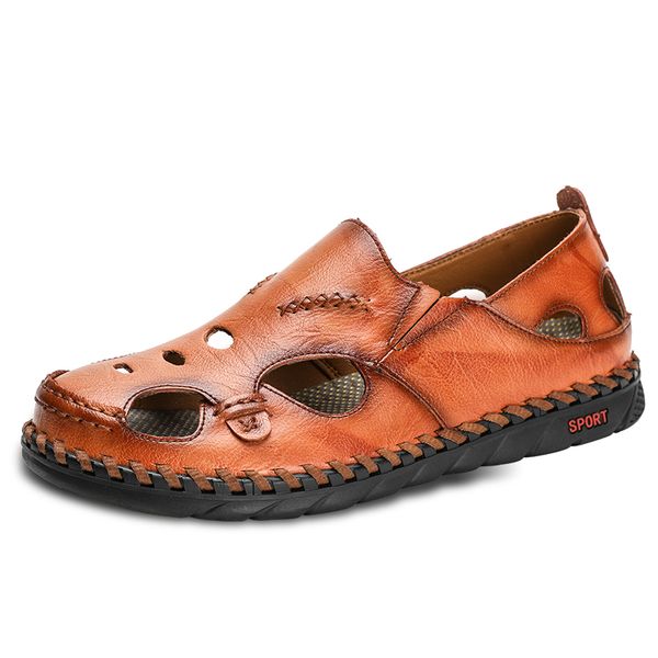 new men's sandals summer fashion mens shoes beach sandals genuine leather casual shoes soft non-slip zapatos de hombre, Black
new men's sandals summer fashion mens shoes beach sandals genuine leather casual shoes soft non-slip zapatos de hombre, Black