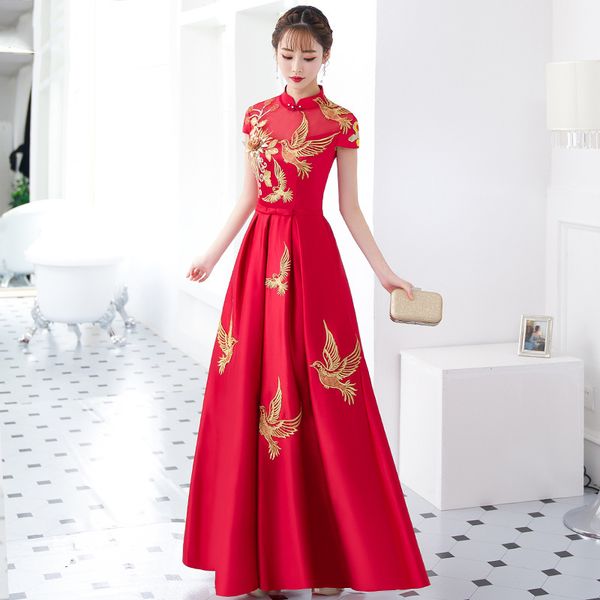 ethnic clothing traditional embroidery bride red cheongsam china qipao wedding dress oriental evening long chinese year costume qi pao
ethnic clothing traditional embroidery bride red cheongsam china qipao wedding dress oriental evening long chinese year costume qi pao