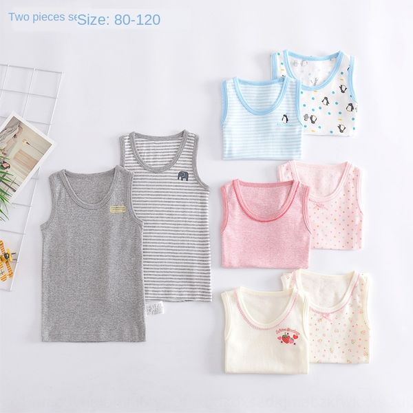 2019 new pure cotton baby elastic thin thread children's vest knitted boys' and girls' vest children's base shirt, Blue 
2019 new pure cotton baby elastic thin thread children's vest knitted boys' and girls' vest children's base shirt, Blue
