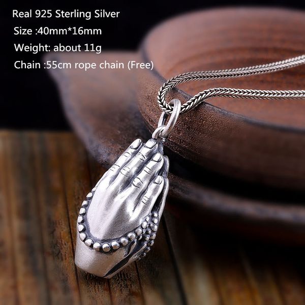 925 серебряное ожерелье sterling подвески мужчины буддизм ожерелье для женщин человек личности unique религия ювелирные изделия, Silver
925 серебряное ожерелье sterling подвески мужчины буддизм ожерелье для женщин человек личности unique религия ювелирные изделия, Silver