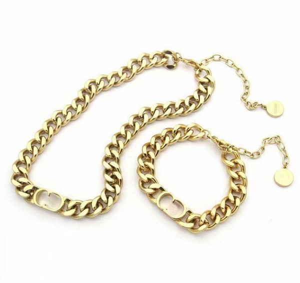 europe america jewelry sets lady titanium steel engrave d letter 18k gold thick chain necklaces bracelets sets brand necklace nn, Silver
europe america jewelry sets lady titanium steel engrave d letter 18k gold thick chain necklaces bracelets sets brand necklace nn, Silver