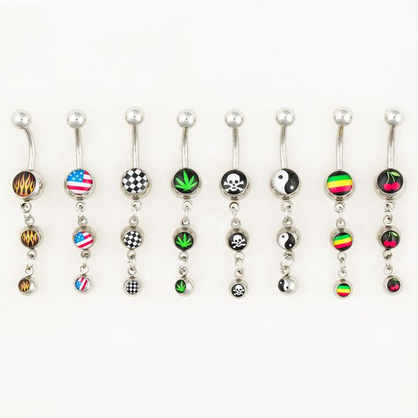 d0562-1 ( 8 mix logos) body jewelry nice style navel belly ring 10 pcs mix colors stone drop shipping factory price, Silver
d0562-1 ( 8 mix logos) body jewelry nice style navel belly ring 10 pcs mix colors stone drop shipping factory price, Silver