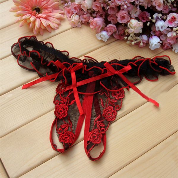 women's panties 6 colors tangas lingerie lace thongs g strings transparent for women underwear culotte femme, Black;pink
women's panties 6 colors tangas lingerie lace thongs g strings transparent for women underwear culotte femme, Black;pink