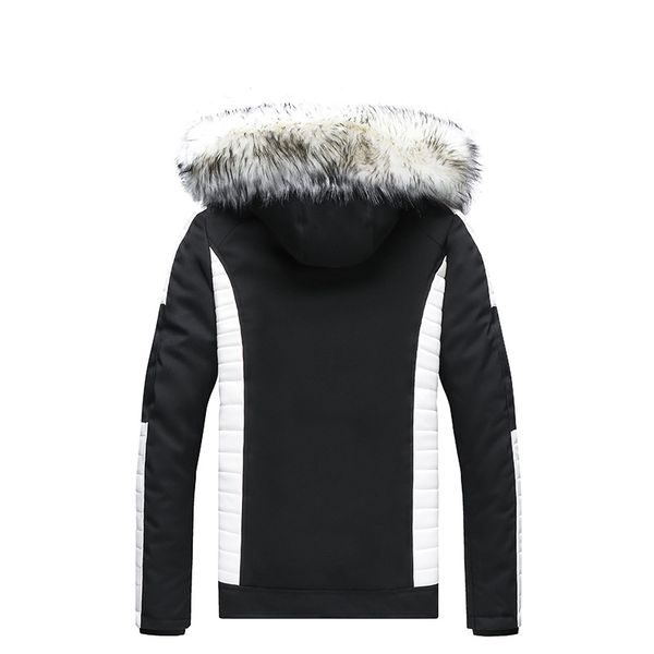 men's down & parkas winter cotton coat fur collar detachable hooded pu jacket europe large size thick clothing doudoune homme, Black
men's down & parkas winter cotton coat fur collar detachable hooded pu jacket europe large size thick clothing doudoune homme, Black