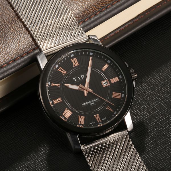new arrivals timelimted fashion designers mans wristwatches t6002 stainless steel mesh mens autodate casual watch free, Slivery;brown
new arrivals timelimted fashion designers mans wristwatches t6002 stainless steel mesh mens autodate casual watch free, Slivery;brown