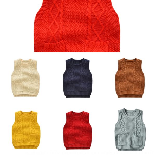 2020 spring new children's wool sweater vest autumn and winter baby cotton vest school uniform pocket sweater, Blue
2020 spring new children's wool sweater vest autumn and winter baby cotton vest school uniform pocket sweater, Blue