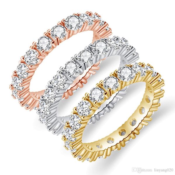 gold/silver/rose gold new trendy crystal engagement design white color round cubic zirconia rings for women jewelry party decoration w
gold/silver/rose gold new trendy crystal engagement design white color round cubic zirconia rings for women jewelry party decoration w