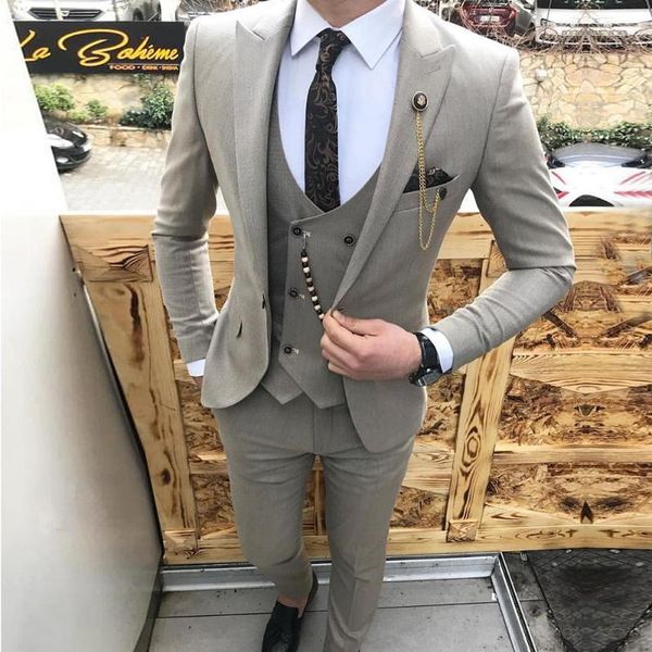 mens suit slim fit 3 piece grey casual prom tuxedos groom peaked lapel business for wedding suits men 2020 (blazer+vest+pant), White;black
mens suit slim fit 3 piece grey casual prom tuxedos groom peaked lapel business for wedding suits men 2020 (blazer+vest+pant), White;black