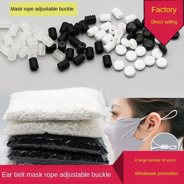 mouth cover belt rope adjusting plastic soft band accessory elastic band plastic rope buckle elastic belt ear buckle accessories, Silver
mouth cover belt rope adjusting plastic soft band accessory elastic band plastic rope buckle elastic belt ear buckle accessories, Silver