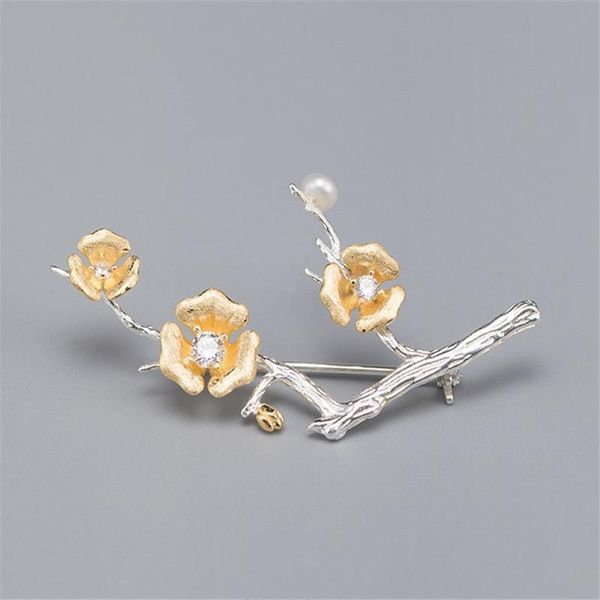 100% 925 Sterling Silver Flower Brooch For Women Girls Wedding Gifts Inlay Zircon Pearl Brooch Pin Jewelry Corsage
100% 925 Sterling Silver Flower Brooch For Women Girls Wedding Gifts Inlay Zircon Pearl Brooch Pin Jewelry Corsage
