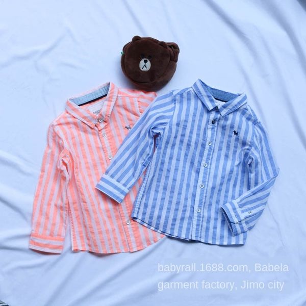 2019 tong chen shan tong chen shan medium and large children's shirt striped men's shirt korean blue dog children's wear, White;black
2019 tong chen shan tong chen shan medium and large children's shirt striped men's shirt korean blue dog children's wear, White;black