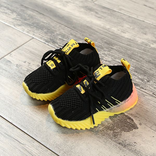 child sport shoes spring luminous fashion breathable kids boys net shoes girls anti-slippery sneakers with light running, Black
child sport shoes spring luminous fashion breathable kids boys net shoes girls anti-slippery sneakers with light running, Black