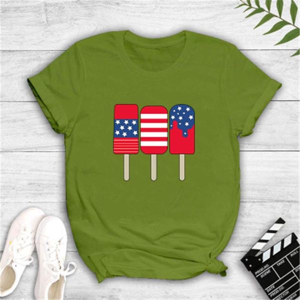 national flag ice cream women t-shirt fashion crew neck casual printing short sleeve designer summer new female loose tee clothing, White
national flag ice cream women t-shirt fashion crew neck casual printing short sleeve designer summer new female loose tee clothing, White