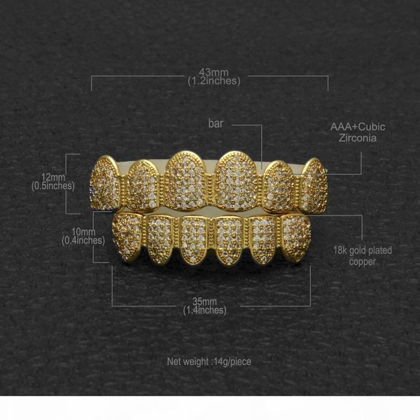 золотой цвет hip hop micro pave кубический циркон зубы grillz caps topbottom мужчины женщины вампир клыки грили набор, Black
золотой цвет hip hop micro pave кубический циркон зубы grillz caps topbottom мужчины женщины вампир клыки грили набор, Black