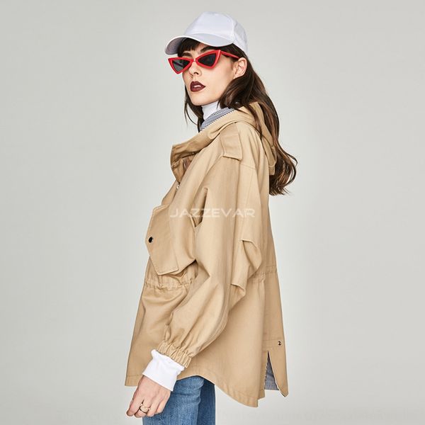 mid-length women's spring and autumn new korean style casual coat windbreaker women's drawstring waist slimming windbreaker coat, Tan;black
mid-length women's spring and autumn new korean style casual coat windbreaker women's drawstring waist slimming windbreaker coat, Tan;black