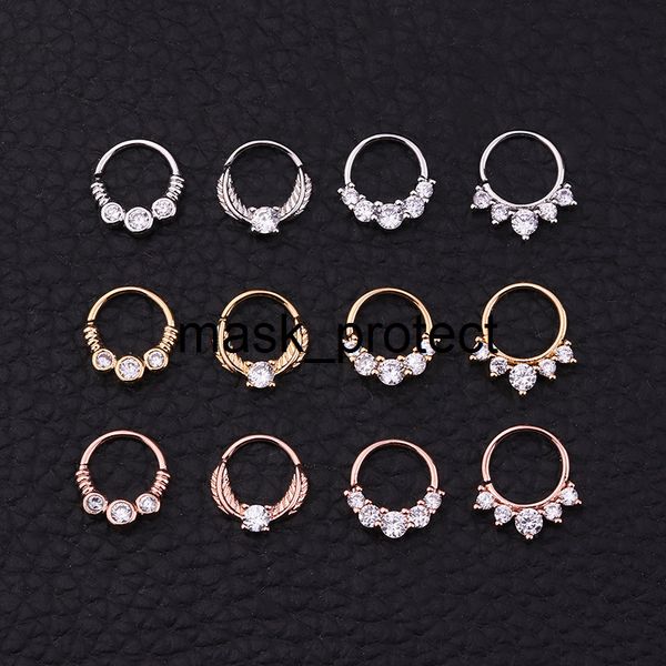 piercing jewelry copper micro-inlaid zircon fashion ear studs nasal septum nose ring, Silver
piercing jewelry copper micro-inlaid zircon fashion ear studs nasal septum nose ring, Silver