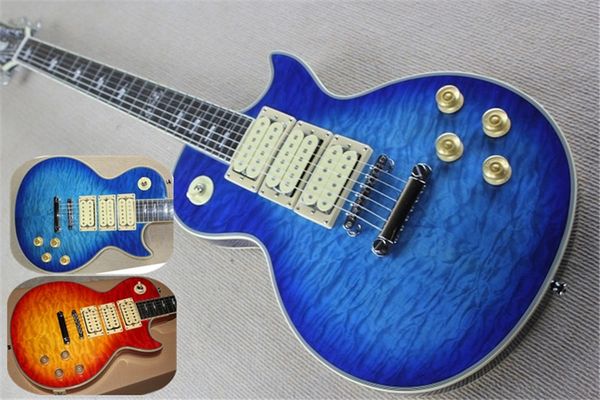 custom blue electric guitar facial makeup headstock flamed maple rosewood fingerboard signature inlay hhh pickups
custom blue electric guitar facial makeup headstock flamed maple rosewood fingerboard signature inlay hhh pickups