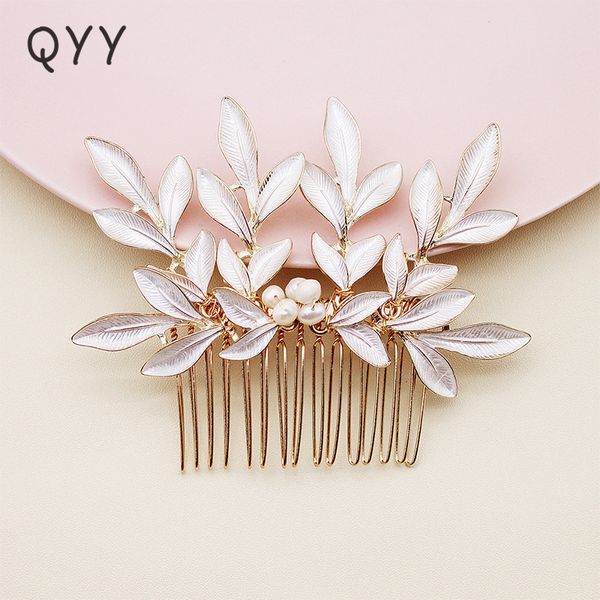 qyy fashion gold freshwater pearls hair comb for women alloy wedding bridal hair jewelry accessories headpieces hairpins, Golden;silver
qyy fashion gold freshwater pearls hair comb for women alloy wedding bridal hair jewelry accessories headpieces hairpins, Golden;silver