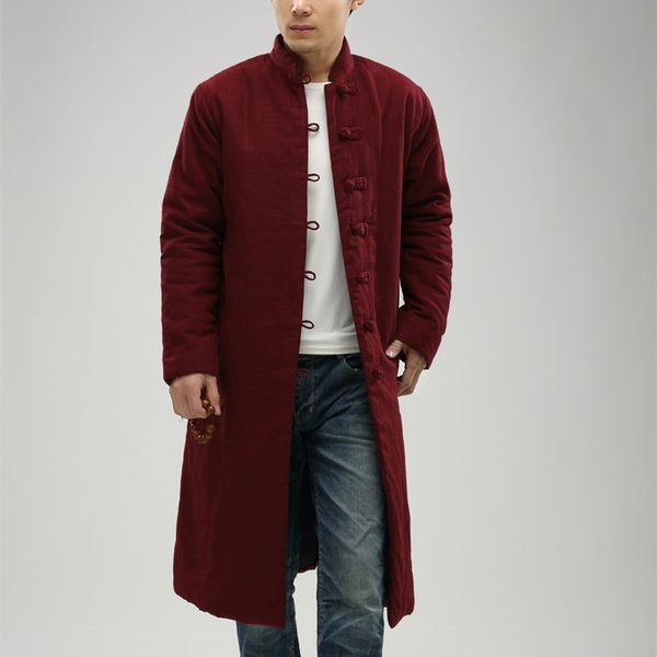 lovers' clothes 2020 trench coat for men winter long jacket cotton-padded traditional chinese cloth erkek mont gabardina, Tan;black
lovers' clothes 2020 trench coat for men winter long jacket cotton-padded traditional chinese cloth erkek mont gabardina, Tan;black