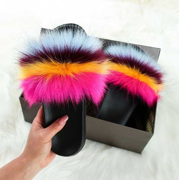 slippers summer fluffy fur women faux slides mixed fuzzy flat sandals indoor lady flip flops plush shoe, Black
slippers summer fluffy fur women faux slides mixed fuzzy flat sandals indoor lady flip flops plush shoe, Black