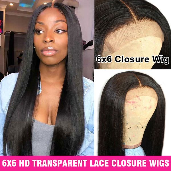 150 density hd transparent 6x6 closure wig lace front human hair wigs pre plucked straight frontal wig 13x6 brazilian wig remy, Black
150 density hd transparent 6x6 closure wig lace front human hair wigs pre plucked straight frontal wig 13x6 brazilian wig remy, Black