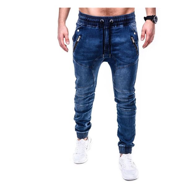 spring autumn men's elastic cotton stretch jeans pants loose fit denim trousers men's fashion washed jean pants, Blue
spring autumn men's elastic cotton stretch jeans pants loose fit denim trousers men's fashion washed jean pants, Blue