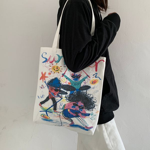 women large capacity fashion canvas bag 2020 ulzzang japanese ins cute student shoulder canvas bags
women large capacity fashion canvas bag 2020 ulzzang japanese ins cute student shoulder canvas bags