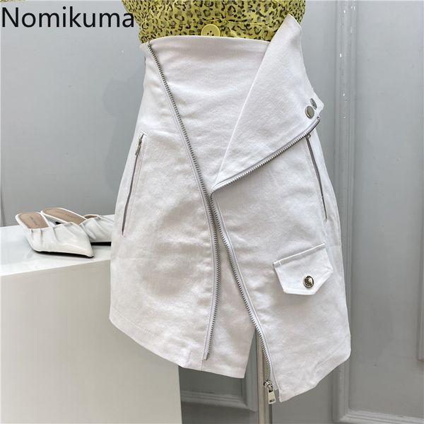 nomikuma 2020 summer fashion solid women skirt irregular zipper high waist a-line mini skirts korea faldas mujer moda 6b111, Black
nomikuma 2020 summer fashion solid women skirt irregular zipper high waist a-line mini skirts korea faldas mujer moda 6b111, Black