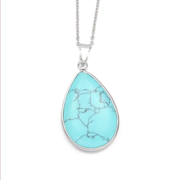 wholesale 10 pcs silver plated water drop opalite opal pendant link chain necklace green turquoise stone jewelry
wholesale 10 pcs silver plated water drop opalite opal pendant link chain necklace green turquoise stone jewelry
