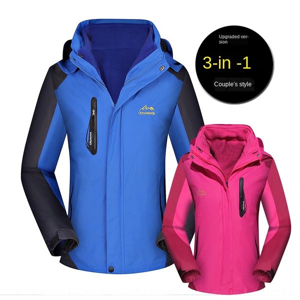 two-piece three-in-one jacket for men and women couple large size polar fleece liner new outdoor clothing outdoor clothing, Blue;black
two-piece three-in-one jacket for men and women couple large size polar fleece liner new outdoor clothing outdoor clothing, Blue;black