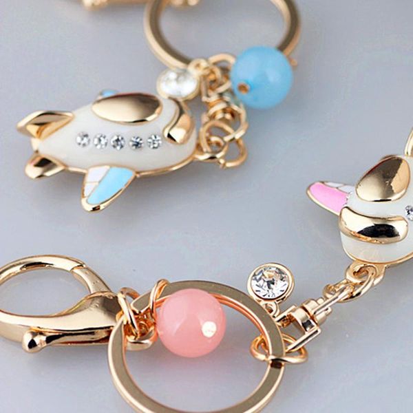 crystal rhinestone alloy keychain for women handbag candy pendant jewelry mini super meng cute little plane car key ring, Silver
crystal rhinestone alloy keychain for women handbag candy pendant jewelry mini super meng cute little plane car key ring, Silver