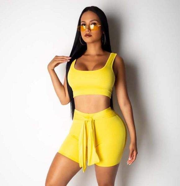 tight-fitting fashion sports leisure running fitness sleeveless u-neck short vest lace shorts two-piece suit, Gray
tight-fitting fashion sports leisure running fitness sleeveless u-neck short vest lace shorts two-piece suit, Gray