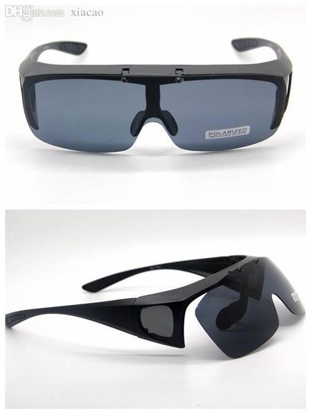 wholesale-polarized lens clip on flip up style sunglass fit over glasses matte black frame, White;black
wholesale-polarized lens clip on flip up style sunglass fit over glasses matte black frame, White;black