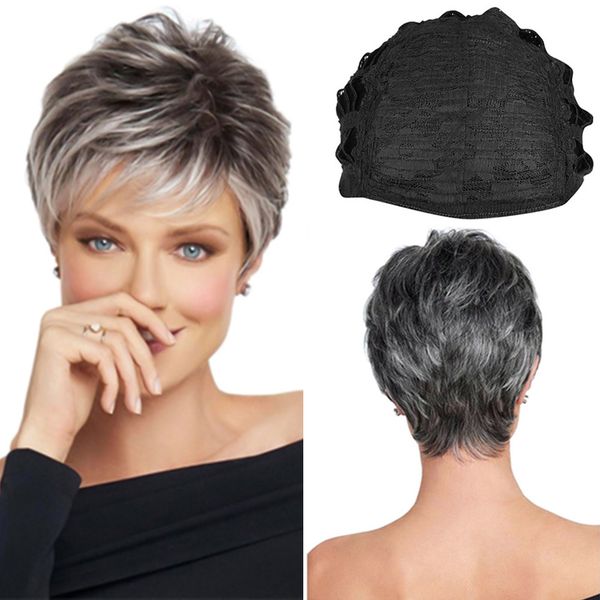 european and american style wig oblique bangs wig ladies gradient color short curly hair rose mesh wig, Black
european and american style wig oblique bangs wig ladies gradient color short curly hair rose mesh wig, Black