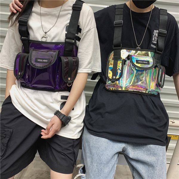 new street fashion multi-pocket tactical waist bag pvc laser chest bag multifunctional vest
new street fashion multi-pocket tactical waist bag pvc laser chest bag multifunctional vest