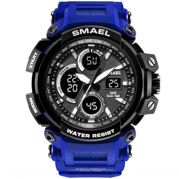 smael smale 1708 men's dual display electronic alarm clock luminous electronic satch luminous multifunctional watch, Blue
smael smale 1708 men's dual display electronic alarm clock luminous electronic satch luminous multifunctional watch, Blue
