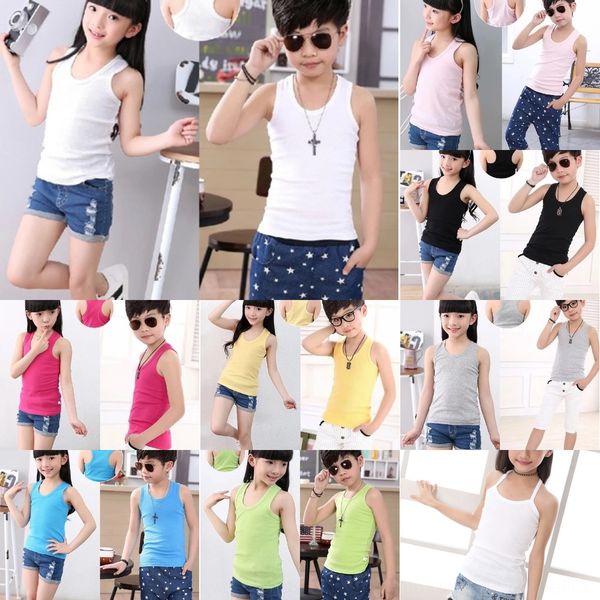 summer thin cotton children's camisole korean female female vest style vest for boys and girls, Blue
summer thin cotton children's camisole korean female female vest style vest for boys and girls, Blue