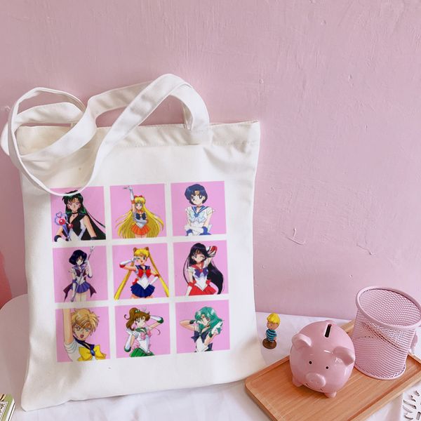 sailor moon new casual canvas harajuku ins print letter cartoon female vintage funny large capacity college shoulder bags
sailor moon new casual canvas harajuku ins print letter cartoon female vintage funny large capacity college shoulder bags