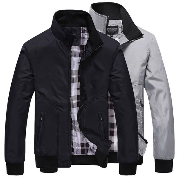 men's jacket spring autumn casual solid color mens sportswear stand collar slim baseball coats male windbreaker bomber jackets, Black;brown
men's jacket spring autumn casual solid color mens sportswear stand collar slim baseball coats male windbreaker bomber jackets, Black;brown
