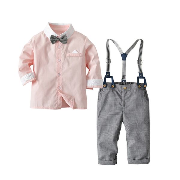toddler children clothes suits gentleman style baby boys clothing sets pink shirt+pants autumn kids infant costume, White
toddler children clothes suits gentleman style baby boys clothing sets pink shirt+pants autumn kids infant costume, White