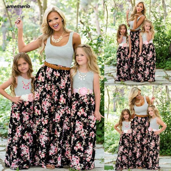 mommy and me family matching mom and girl daughter dress mother daughter dresses clothes striped kids parent child outfits look, Blue
mommy and me family matching mom and girl daughter dress mother daughter dresses clothes striped kids parent child outfits look, Blue