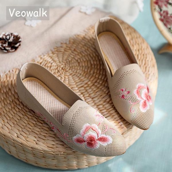 veowalk handmade cotton knitted women pointed toe flat shoes slip-on breathable comfortable flats ladies loafers driving shoes, Black
veowalk handmade cotton knitted women pointed toe flat shoes slip-on breathable comfortable flats ladies loafers driving shoes, Black