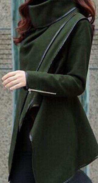special offer style turtleneck stitching warm coatknitted shirt slim women's coat solid color warm woolen coat, Black
special offer style turtleneck stitching warm coatknitted shirt slim women's coat solid color warm woolen coat, Black