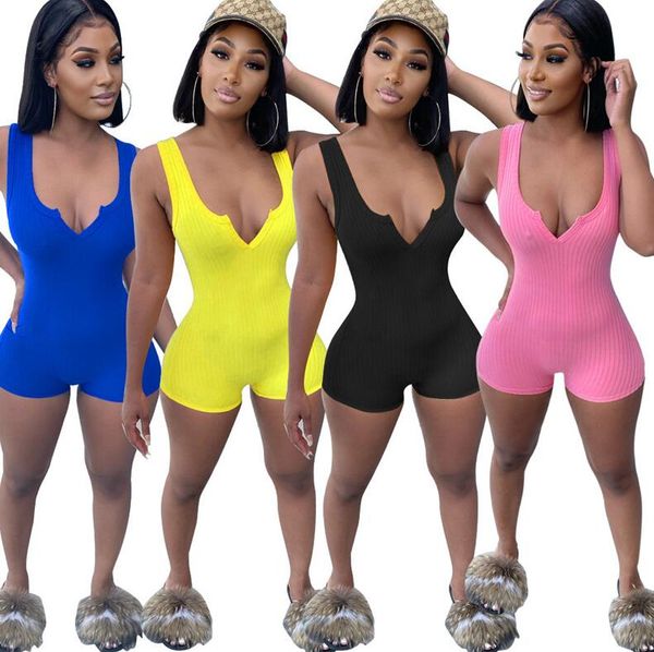 women bodysuit jumpsuits rompers girls piece shorts pants summer sleeveless v neck clothes skinny onesies night club party outfits cz724, Black;white
women bodysuit jumpsuits rompers girls piece shorts pants summer sleeveless v neck clothes skinny onesies night club party outfits cz724, Black;white
