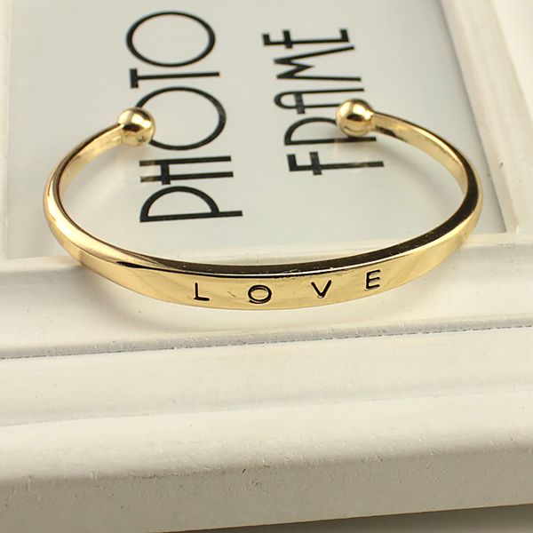 fashion alloy texture female minimalist love bangles bracelets gold silver rose gold 3 colors valentine's day gift, Black
fashion alloy texture female minimalist love bangles bracelets gold silver rose gold 3 colors valentine's day gift, Black
