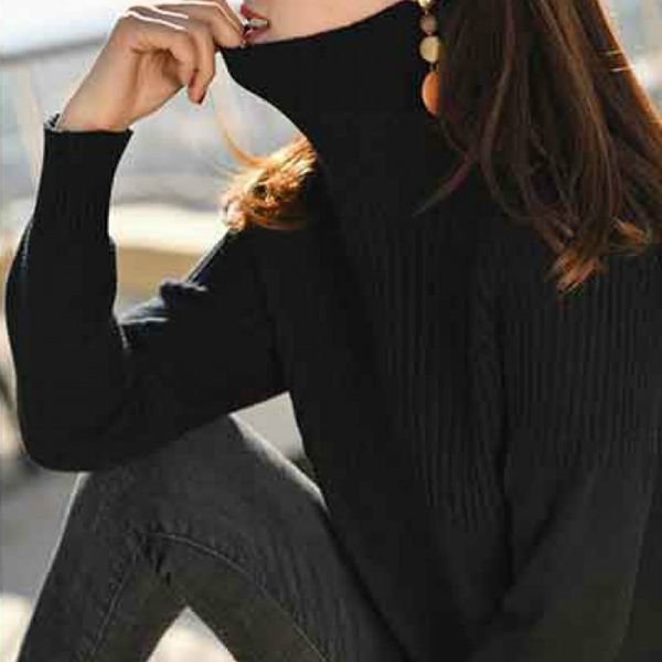 turtleneck women 2020 winter autumn new pull femme crazy style loose soft short pullover solid knit sweater women, White;black
turtleneck women 2020 winter autumn new pull femme crazy style loose soft short pullover solid knit sweater women, White;black